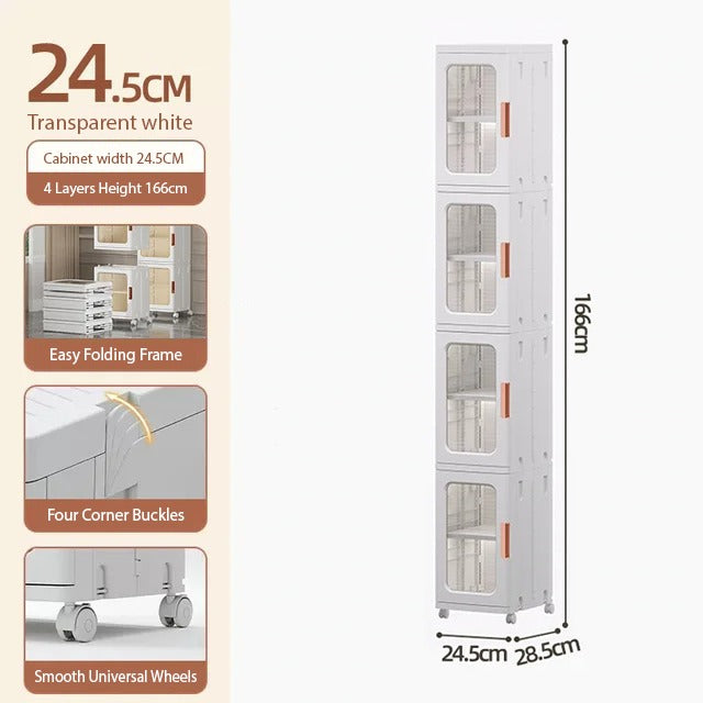 Narrow Tall Floor Storage Cabinet with its size