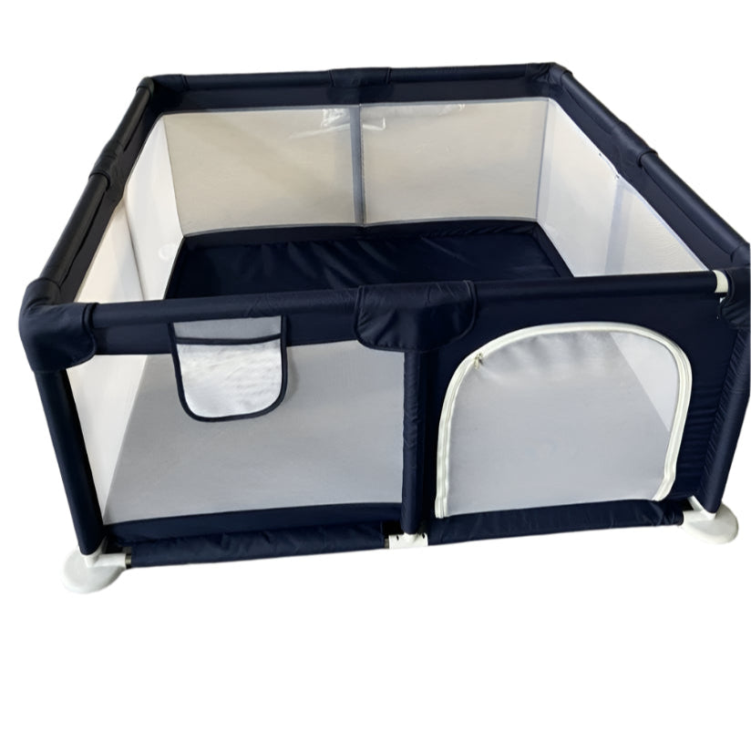 Portable Large Baby Fence Area in Navy Bue Color.