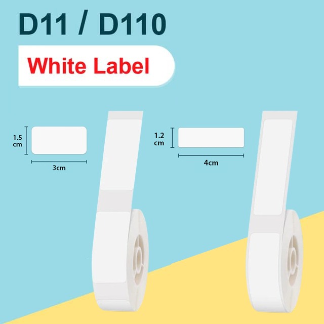 Niimbot D110 Wireless Thermal Label Printer with its size