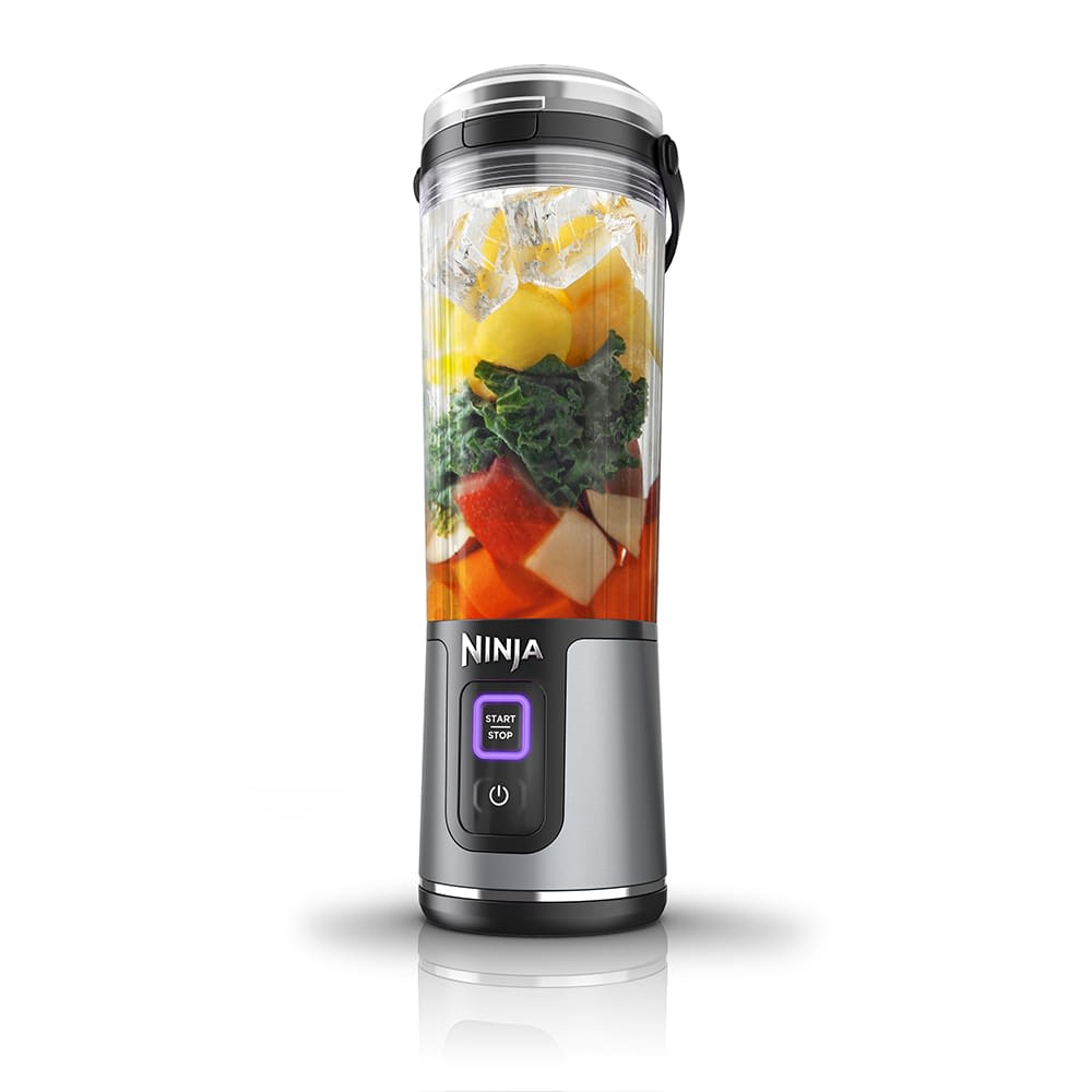 A Ninja Blast Portable Blender with Juice in Making.
