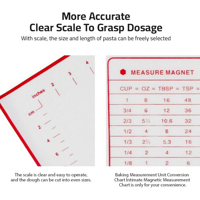 Non-Slip Baking Mat With Measurements.