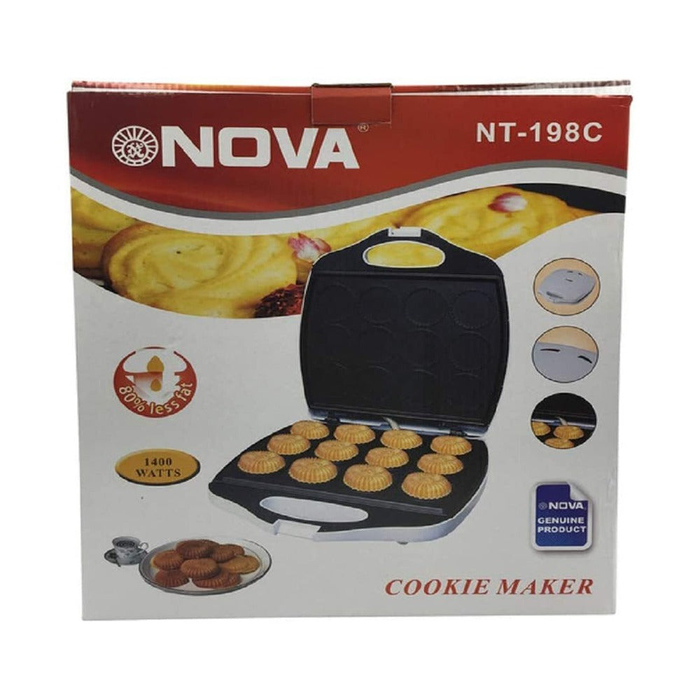 Nova Electric Cookie Maker NT-198C 1400W with its box
