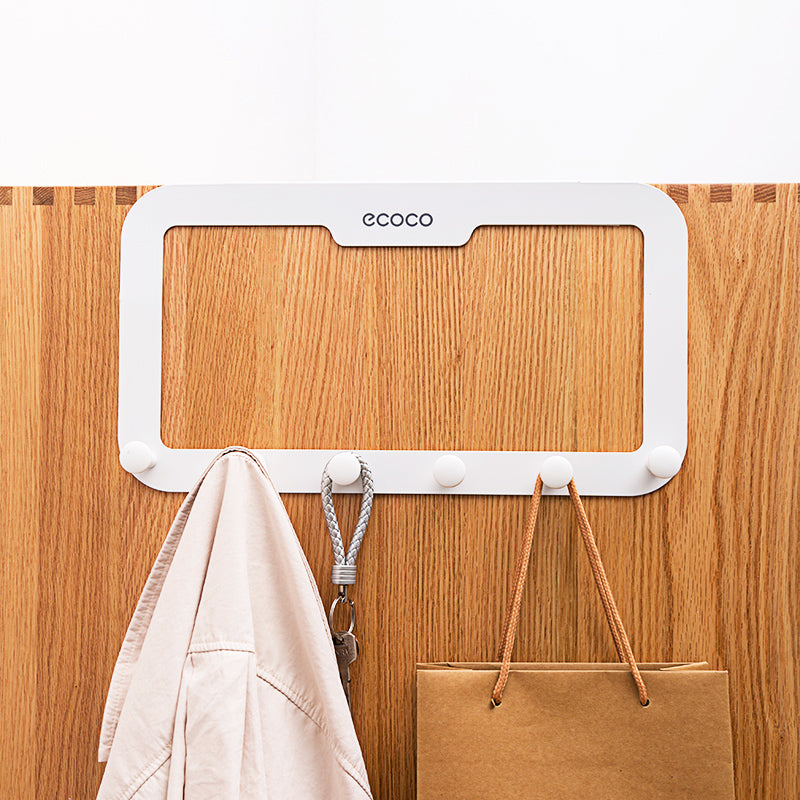ECOCO Nail-free Stainless Steel Hook Cabinet Door Back Hanger