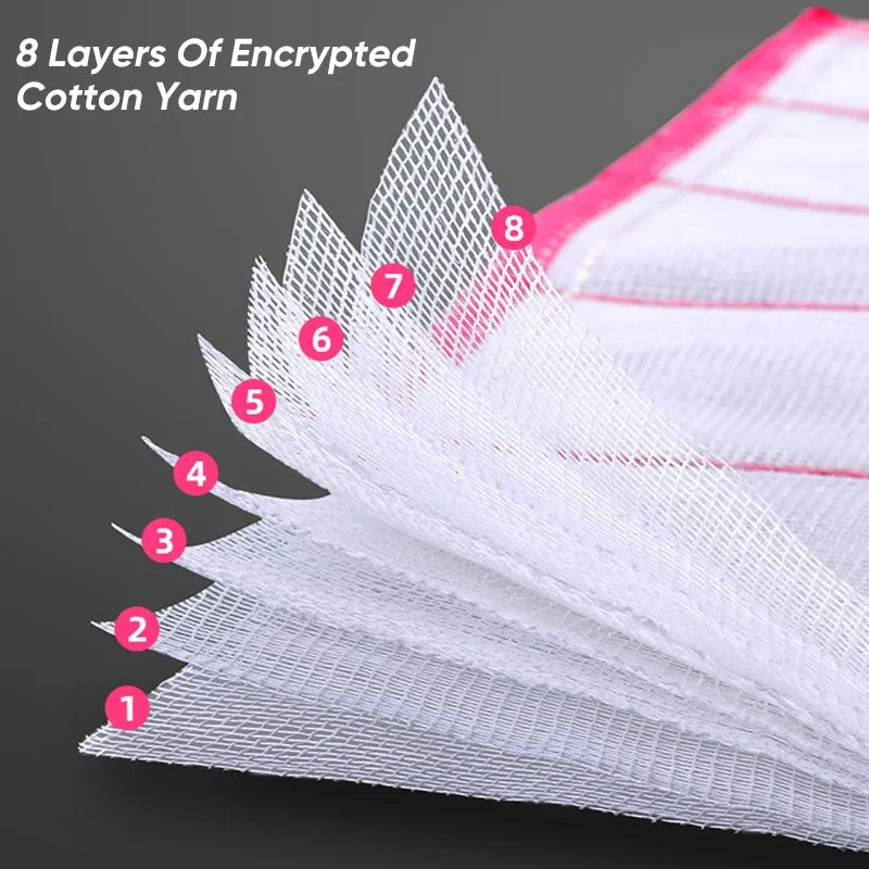 Kitchen Dishwashing Cloth with 8 layers of encryption