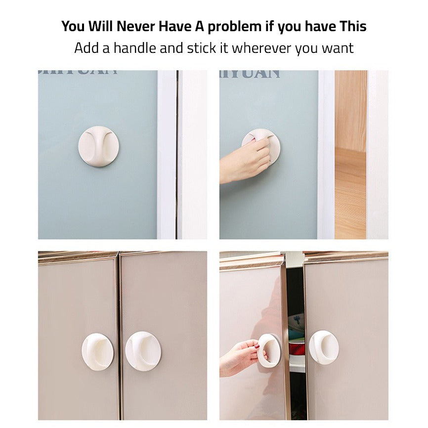 A Person is Opening Door Using Multi-functional Door Handle.