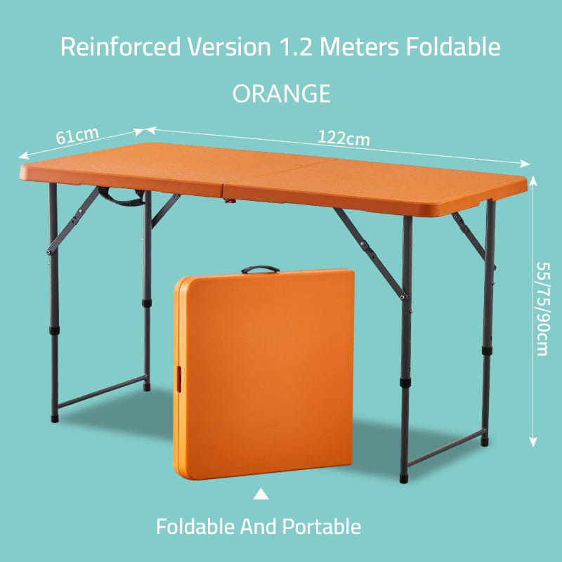 Orange Multi-purpose Foldable Table.