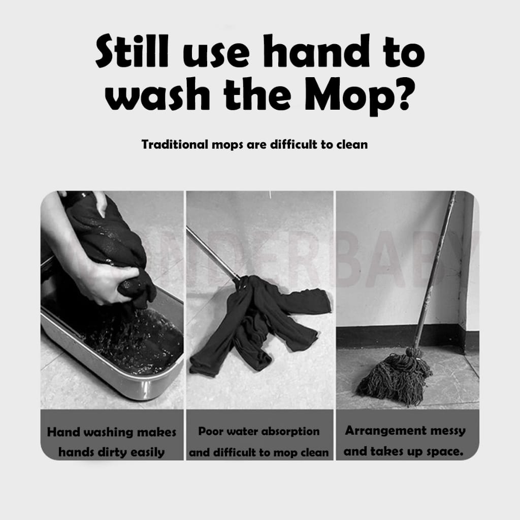 Self Wringing Twist Floor Cleaning Mop, Retractable Self Squeezing Household Mop Stick Self Wringing Twist Floor Cleaning Mop, Retractable Self Squeezing Household Mop Stick