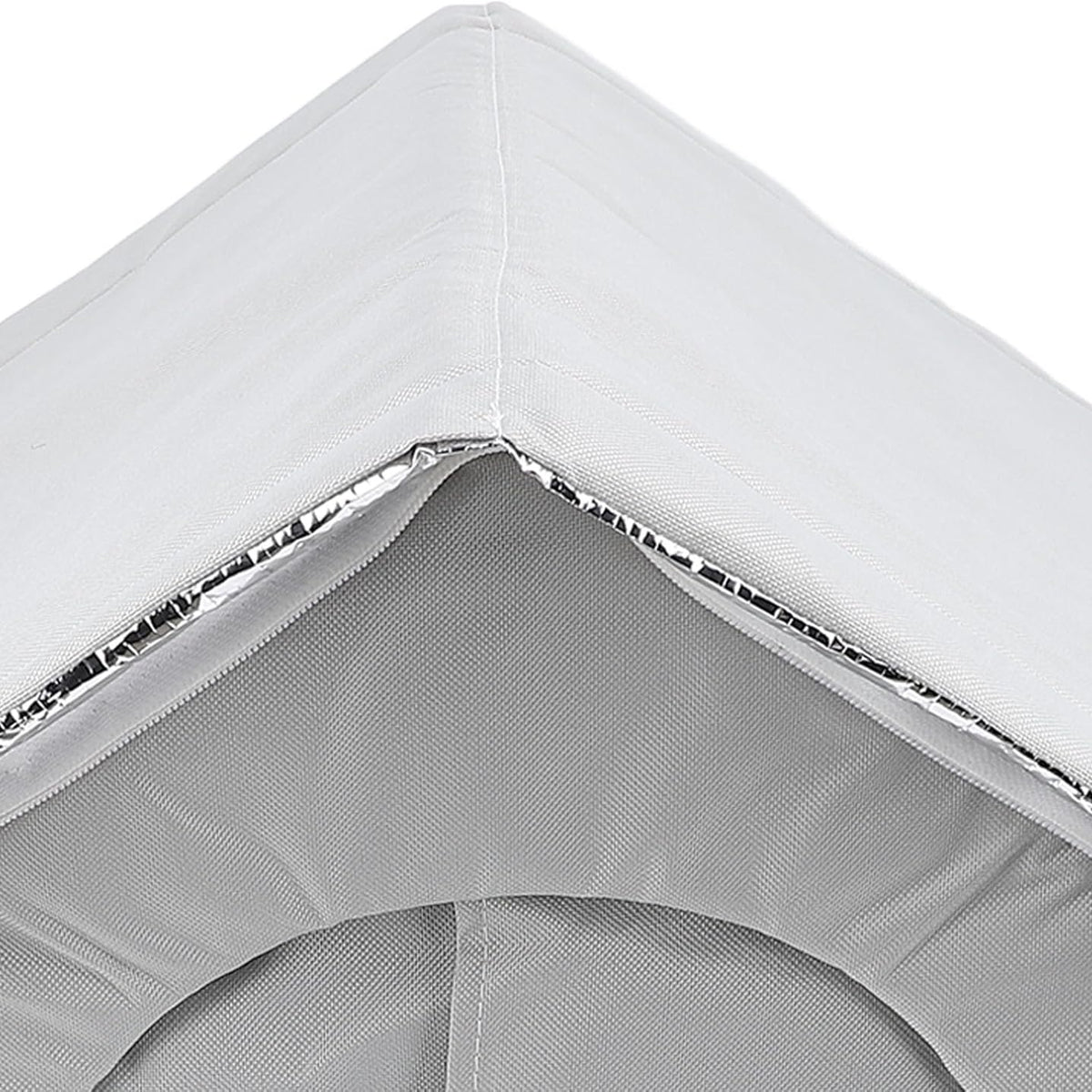 Close-up of a Outdoor Cat House with mesh design on a white background