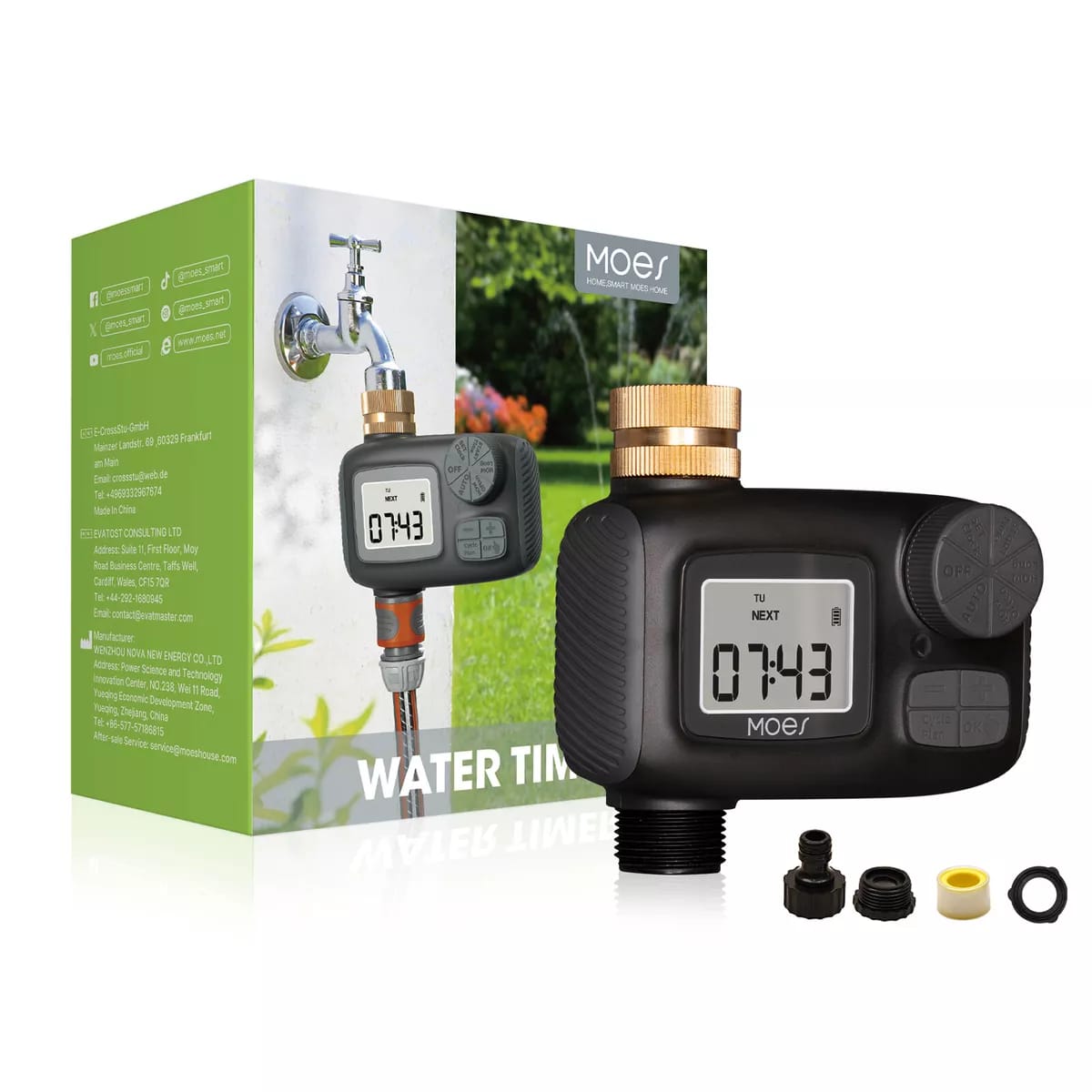 Package Of Outdoor Digital Water Timer.