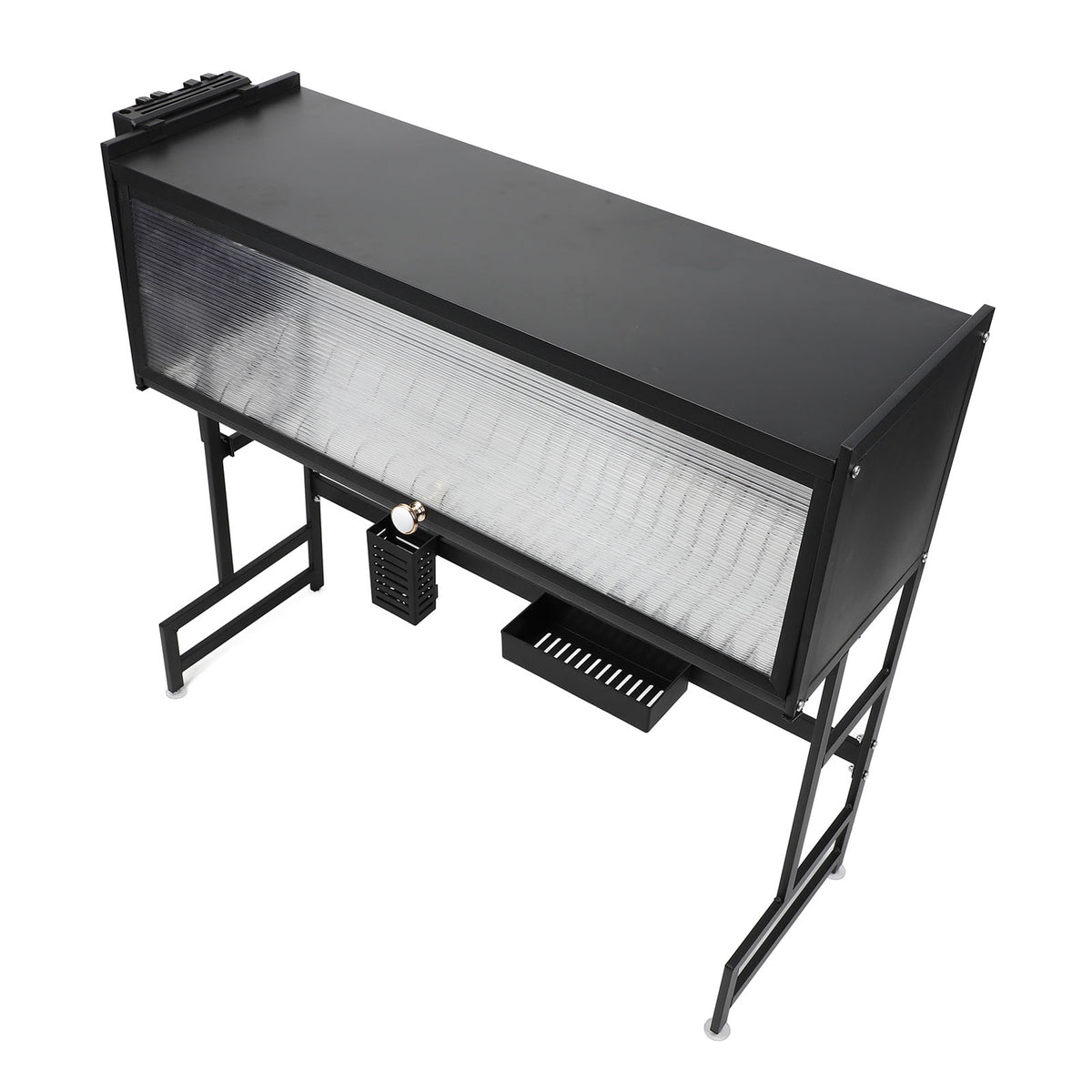 Over-Sink Dish Drying Rack with a white background