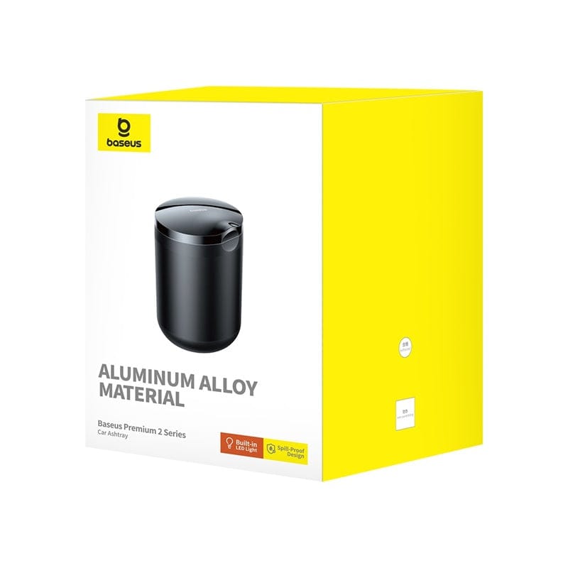 Package Of Baseus Premium 2 Series LED Car Ashtray.