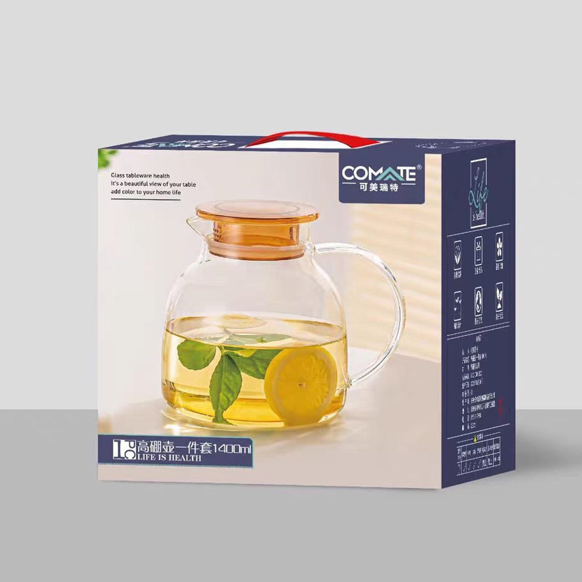 Package Of Glass Tea Pot.