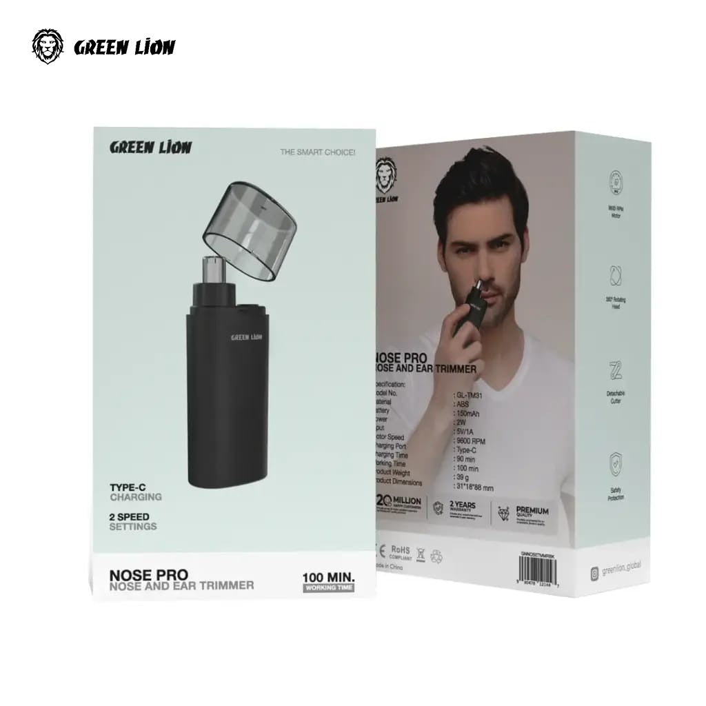Package Of Green Lion Nose Pro Nose and Ear Trimmer.