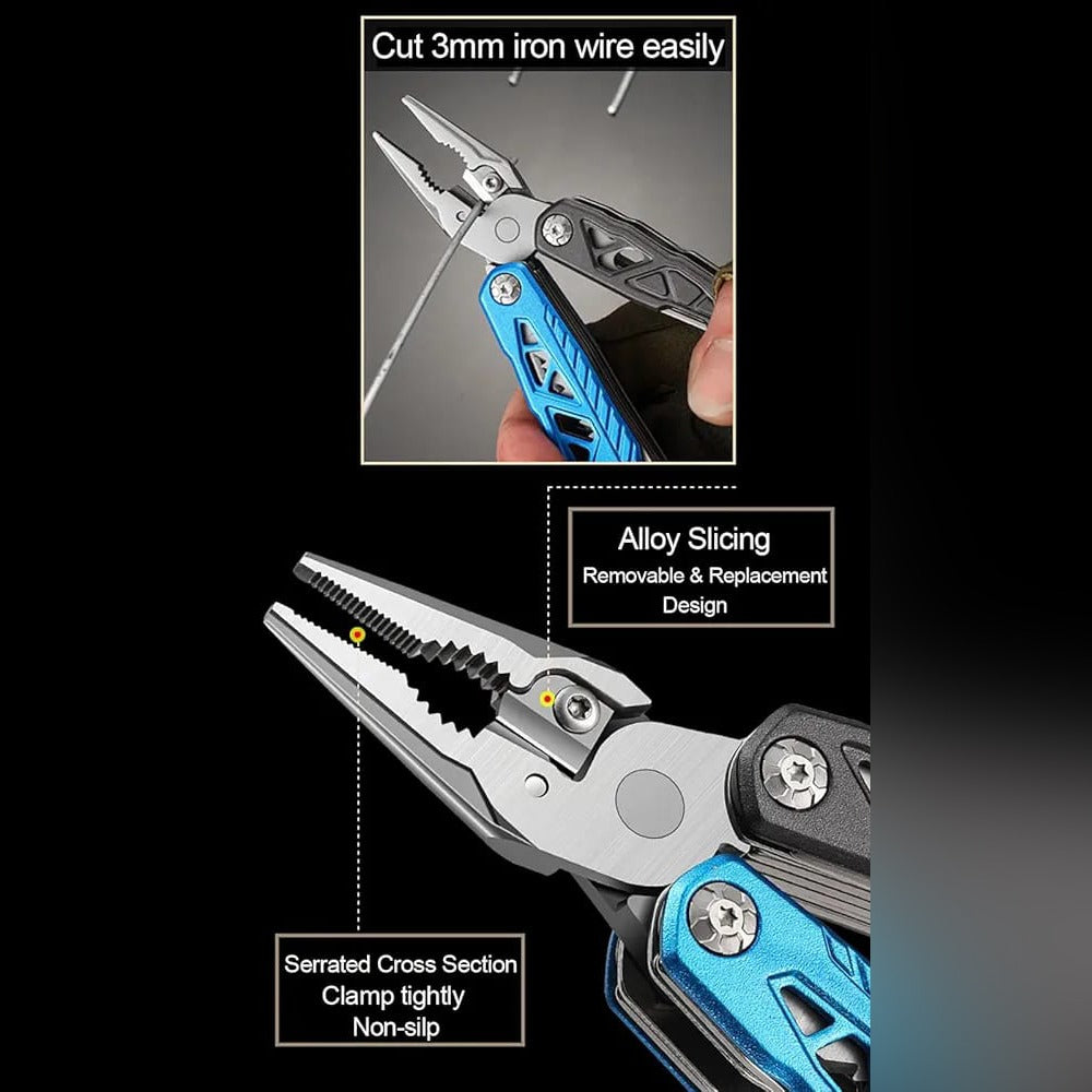 Parts Of 18-in- 1 Multi-tool Knife.