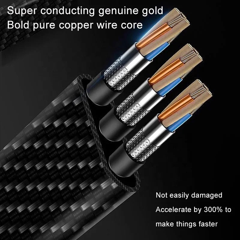 Convertible Fast Charging Cable, 4-in-1 Multipurpose USB Data Cable, USB C to Lightning Cable Convertible Fast Charging Cable, 4-in-1 Multipurpose USB Data Cable, USB C to Lightning Cable