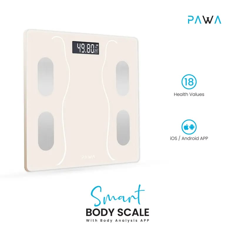 Pawa Smart Body Scale in Beige Color.