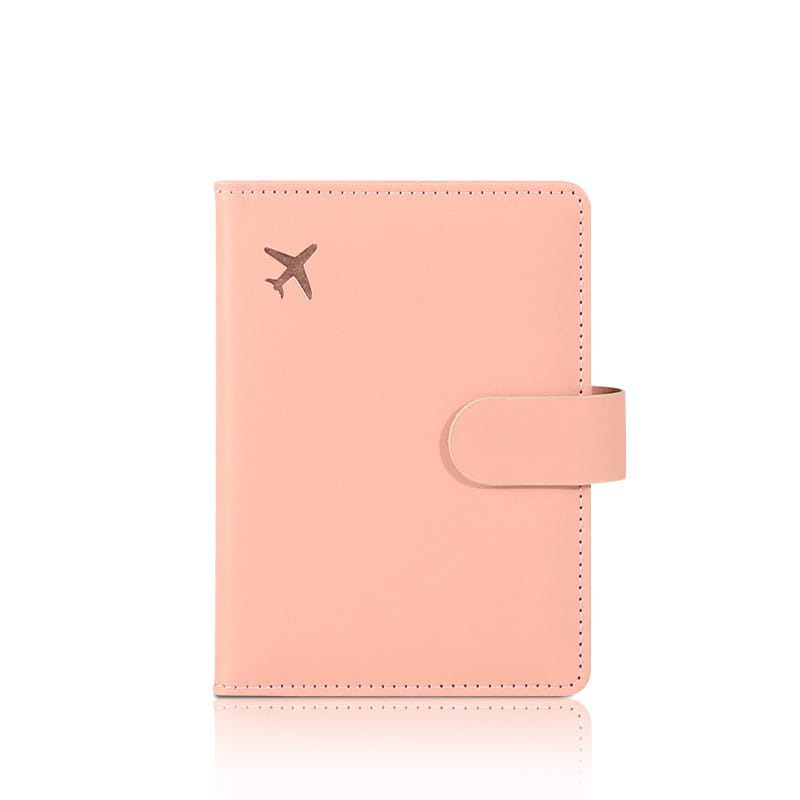 Peach Passport Holder Travel Organizer Wallets.