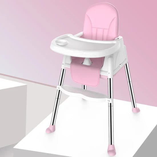 Pink Adjustable Kids Multi-functional Feeding Chair.