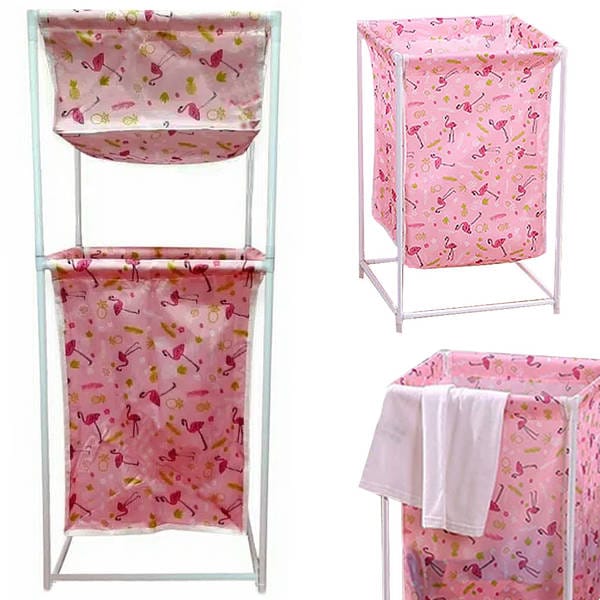 Large Capacity Double Layer Dirty Cloth Laundry Basket Storage Rack Large Capacity Double Layer Dirty Cloth Laundry Basket Storage Rack