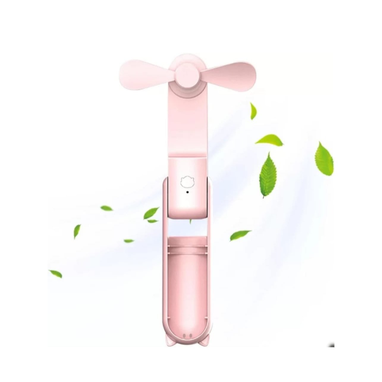 Pink Multifunction Folding Mini Fan.