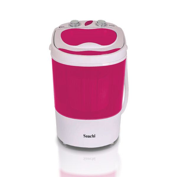 Saachi Single Tub Mini Washing Machine with Spinner & Shoe Brush.