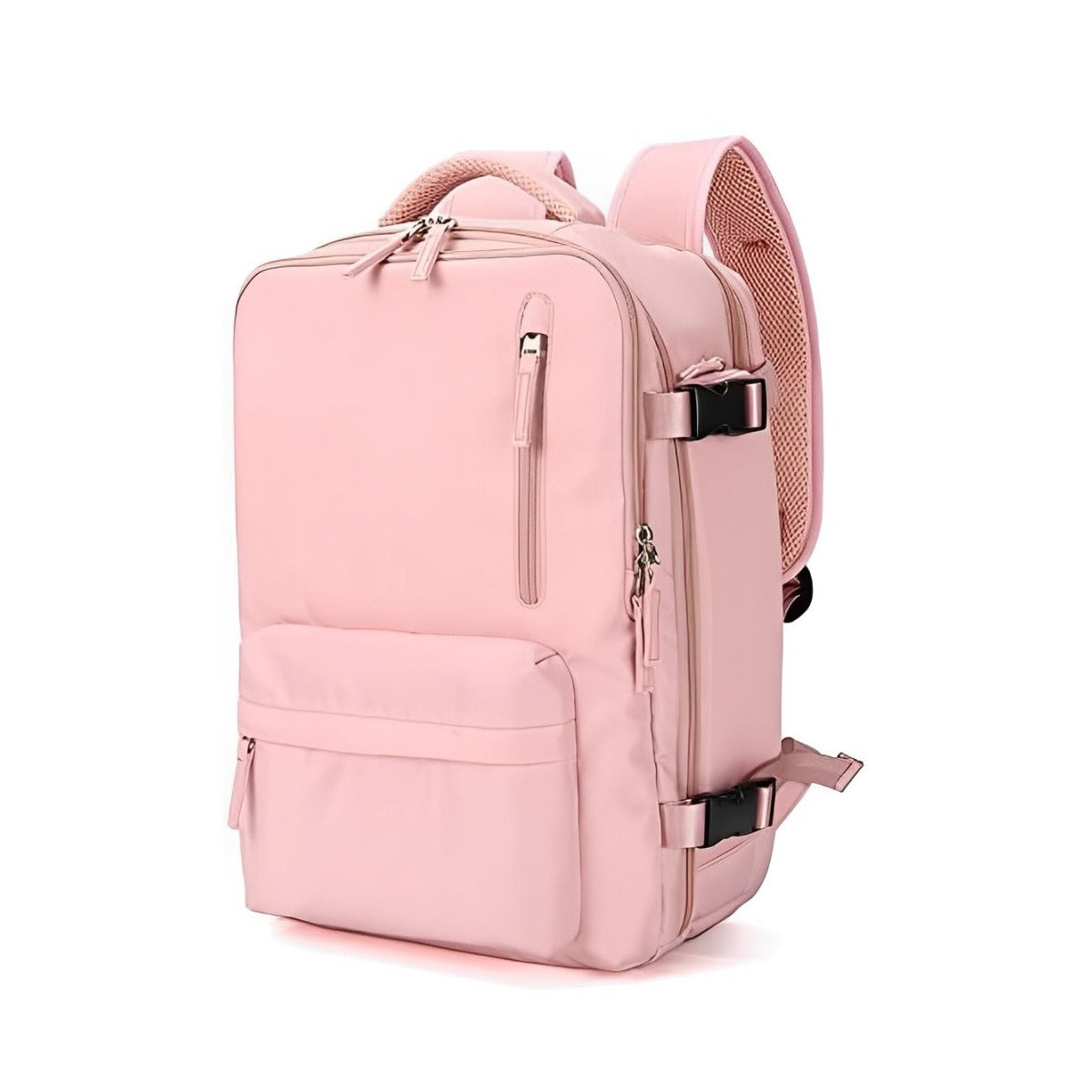 A Pink Large Capacity Travel Backpack.