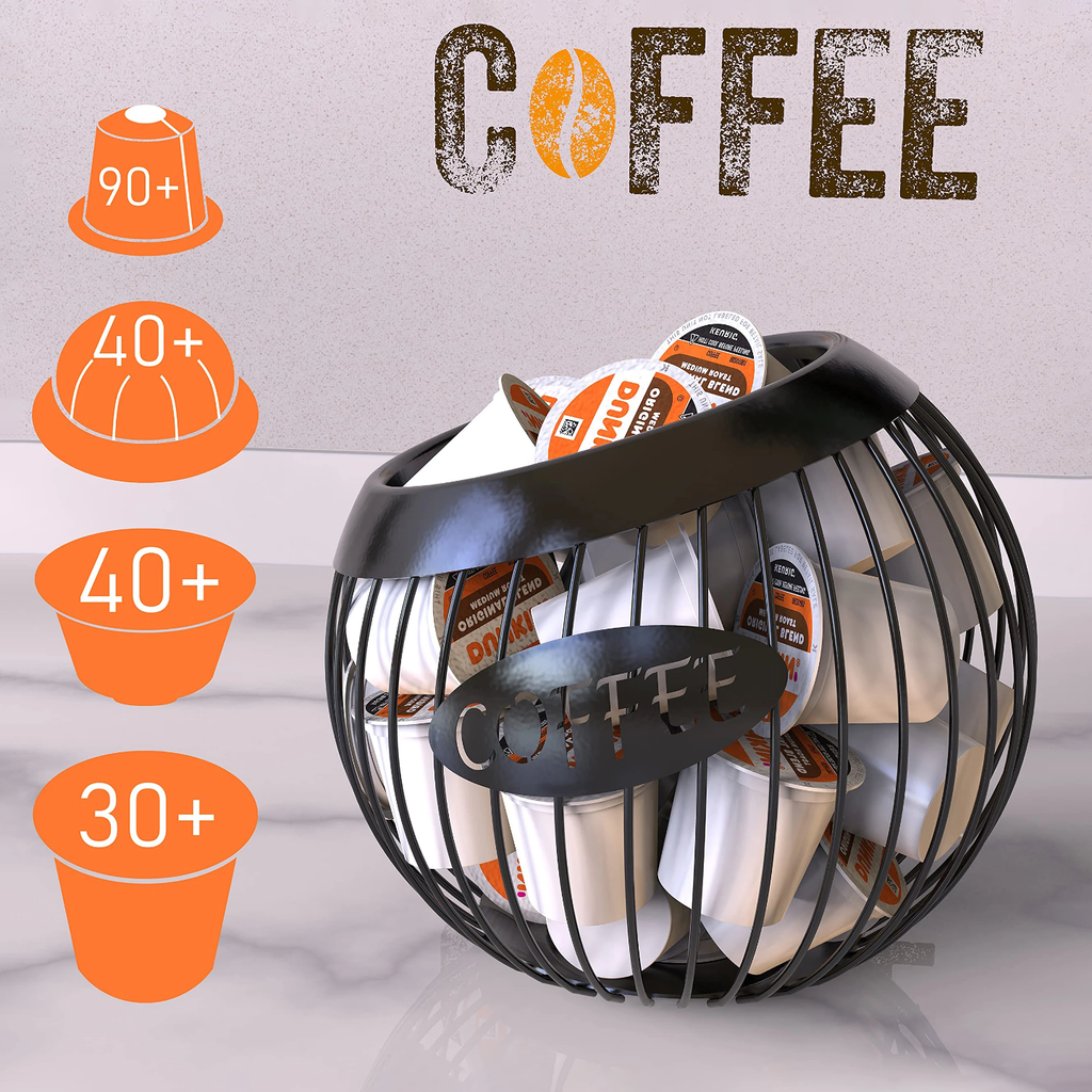 Coffee Pod Holder, Coffee Capsule Storage Basket Organizer Coffee Pod Holder, Coffee Capsule Storage Basket Organizer