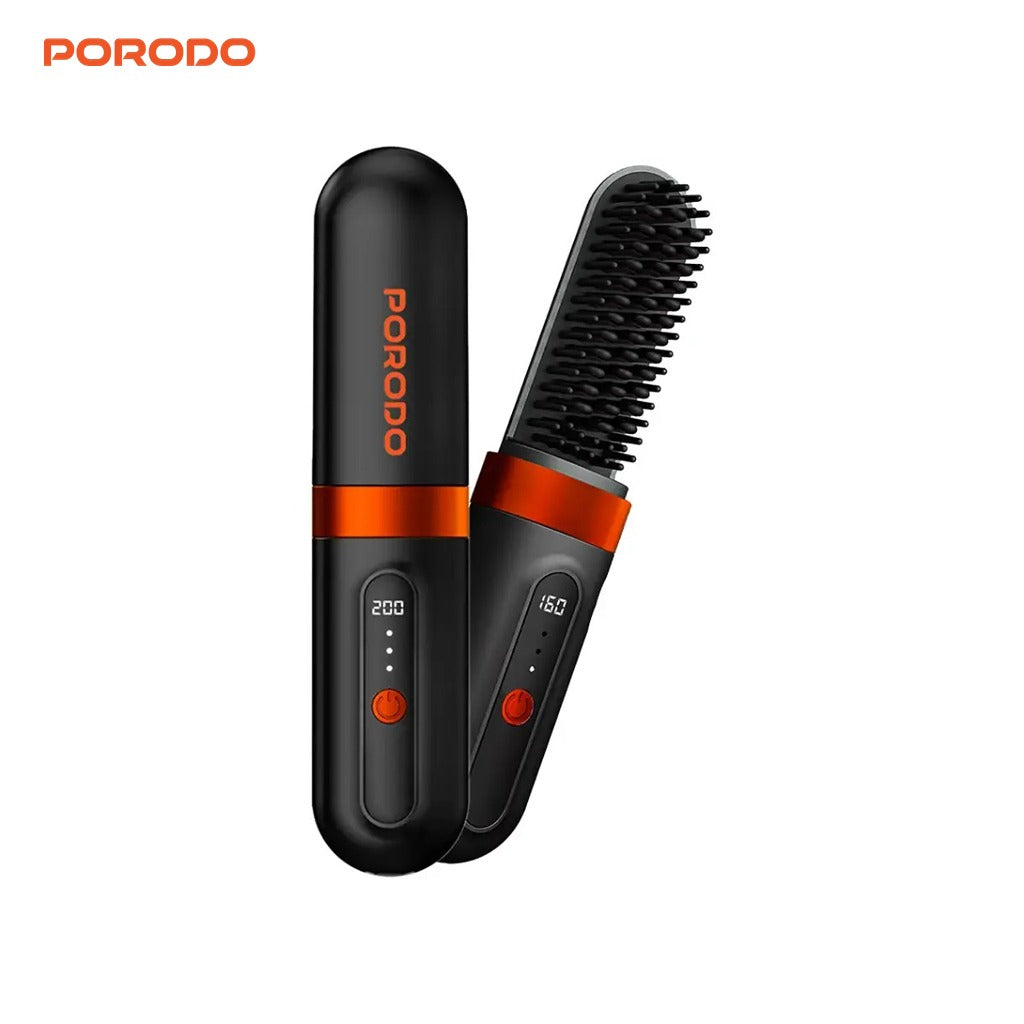 Porodo Lifestyle Portable Heated Styling Brush.