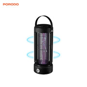 Porodo Portable Mosquito Zapper with blue light on a white background, featuring the Porodo brand.