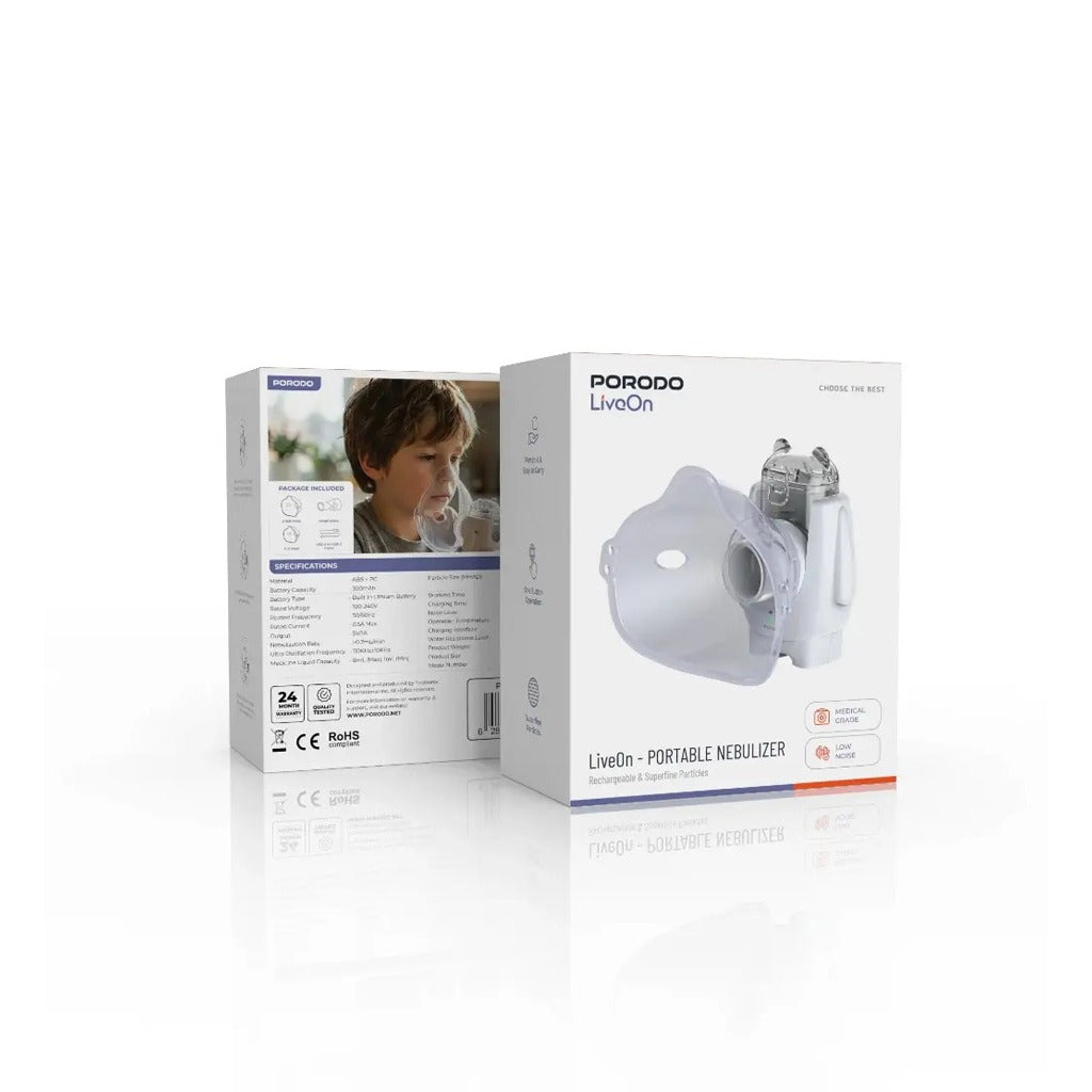 Packaging of Porodo Portable Nebulizer Machine