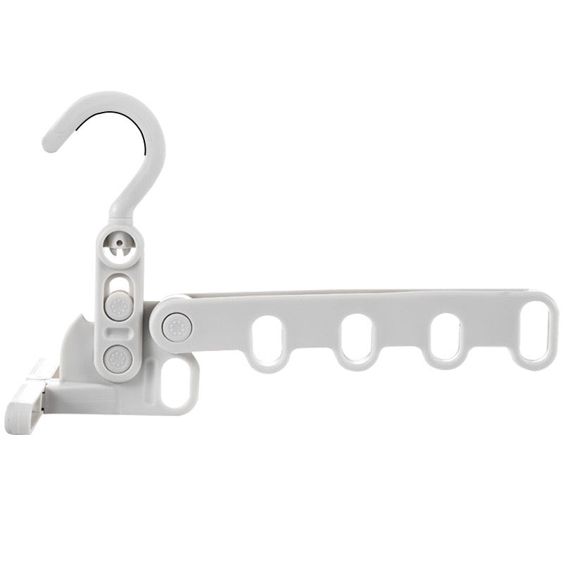 Portable Foldable Clothes Hanger in white color