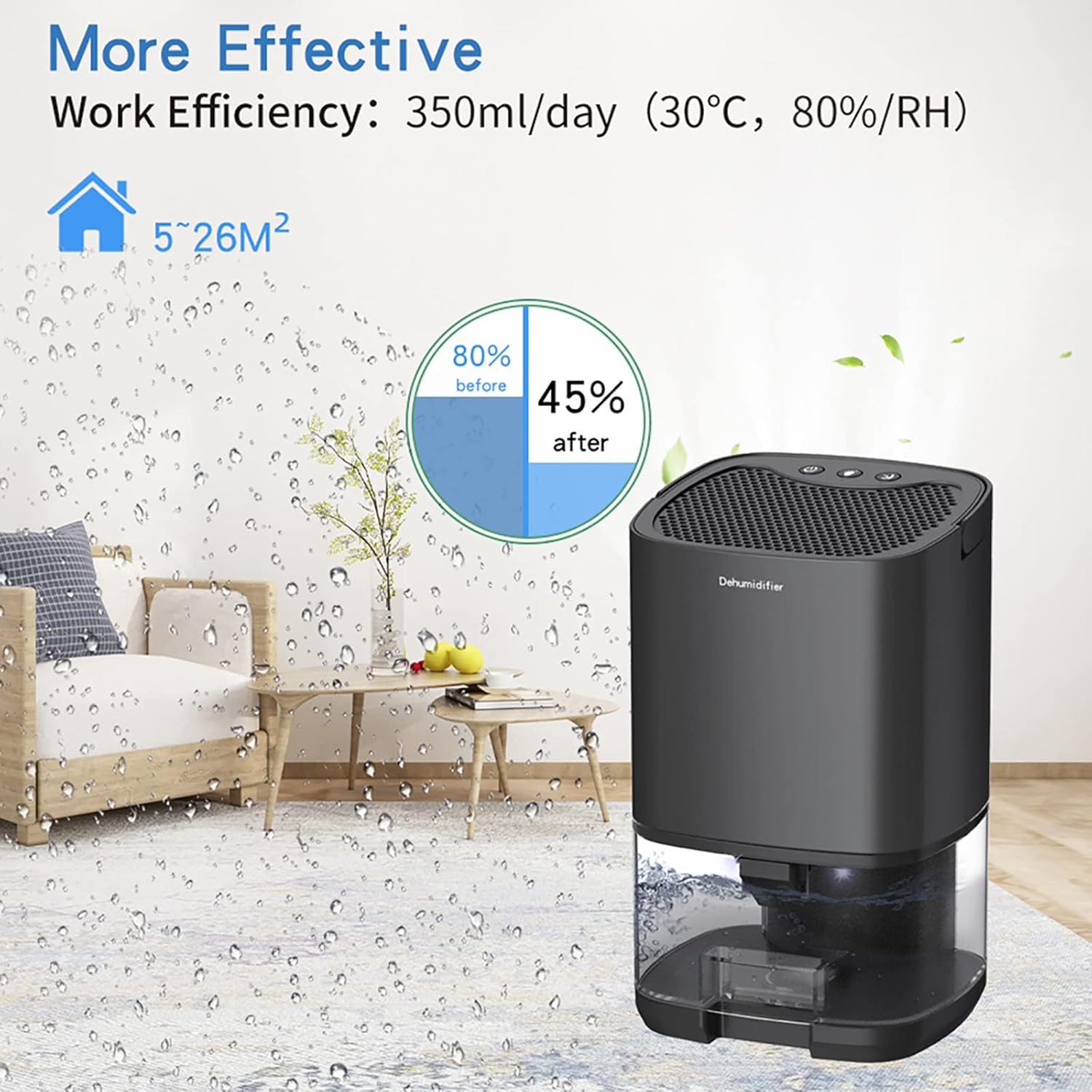 A  Portable Air Dehumidifier is Placed at Living Room.