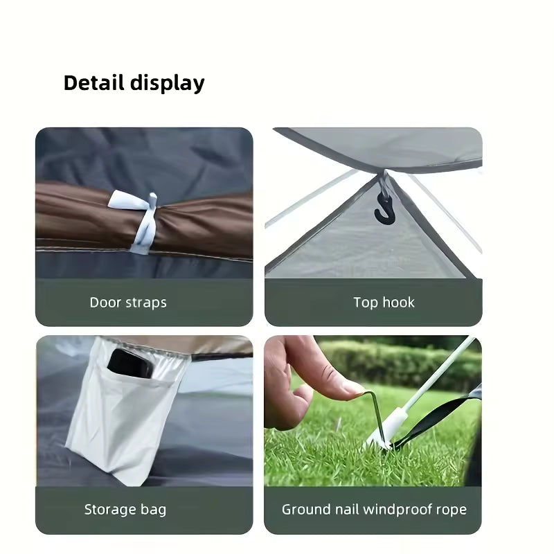 Design Display of Portable Camping Tent.