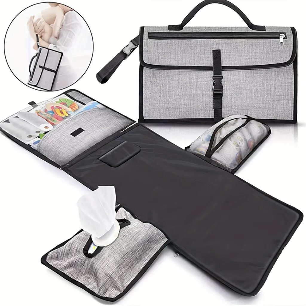 A Portable Diaper Changing Travel Mat Bag.