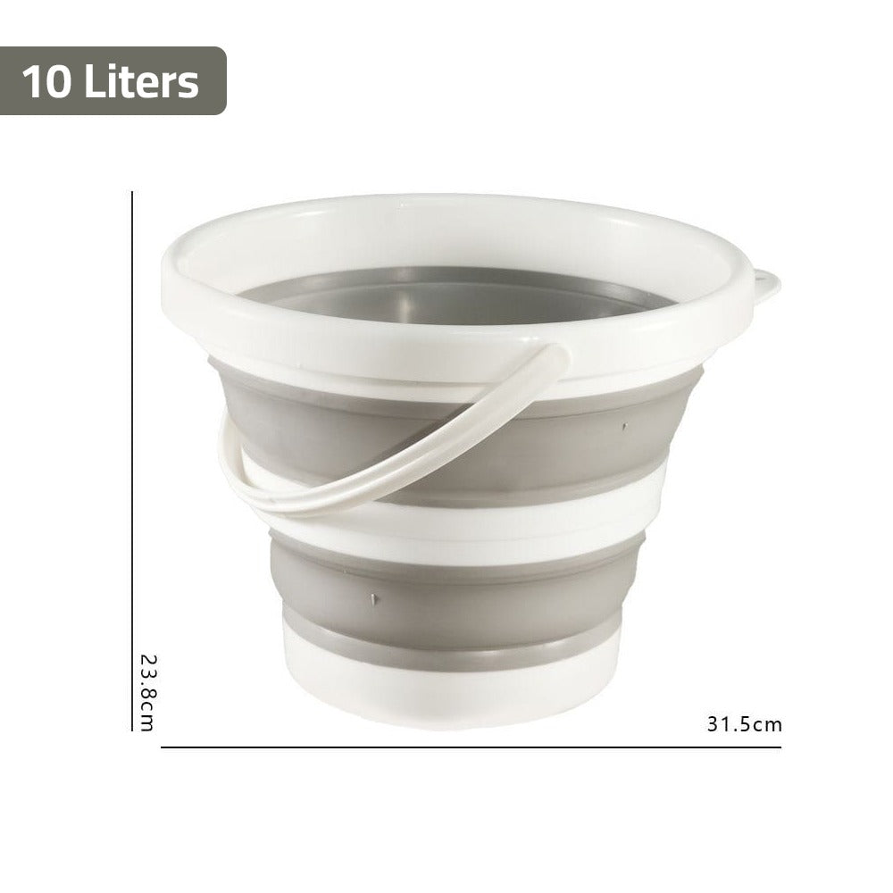 Size Of 10 Liter Portable Folding Bucket.