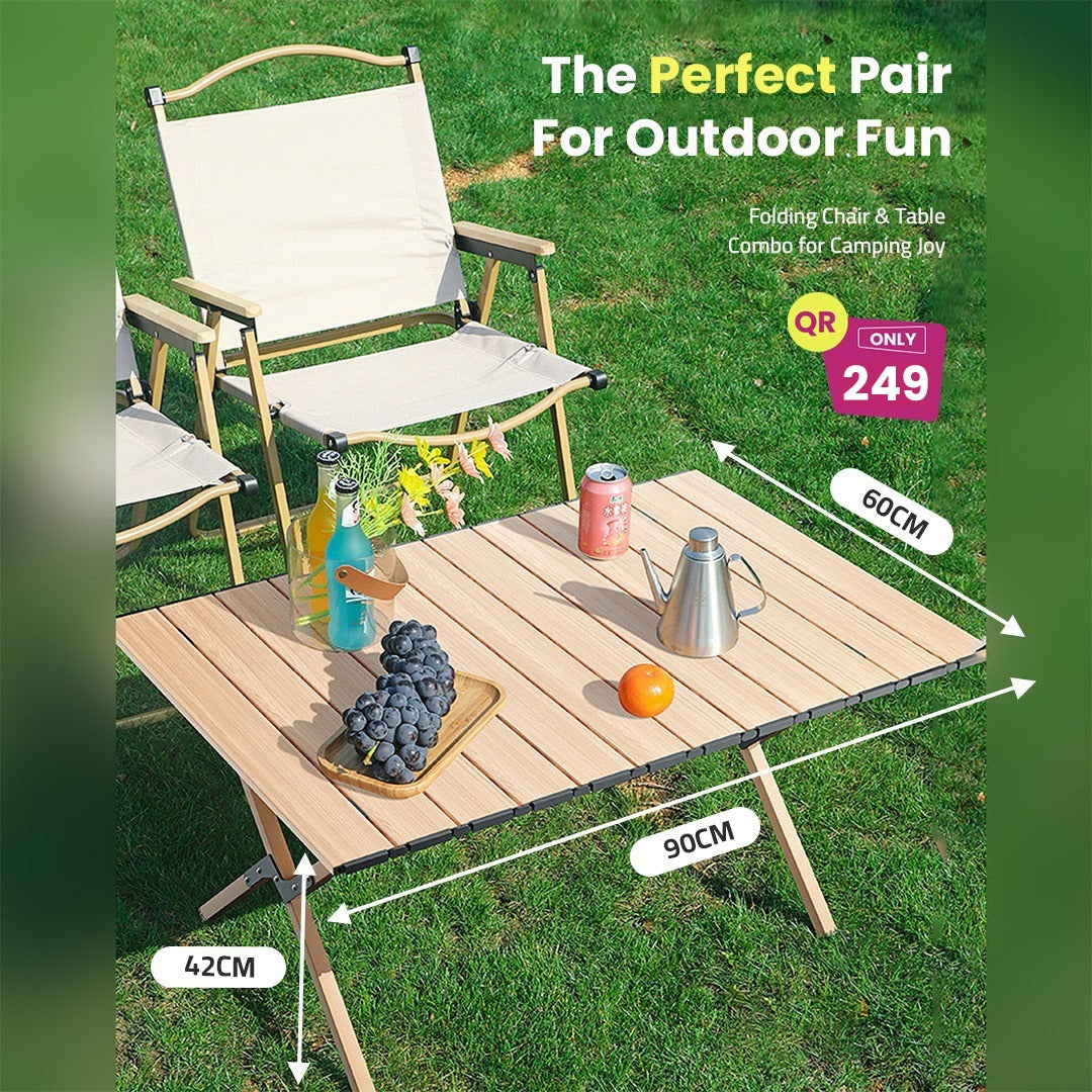 Portable Folding Chair and Table Set 