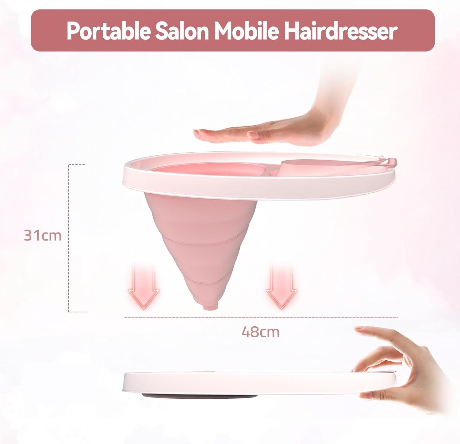 Size Of Portable Hair Shampoo Basin.