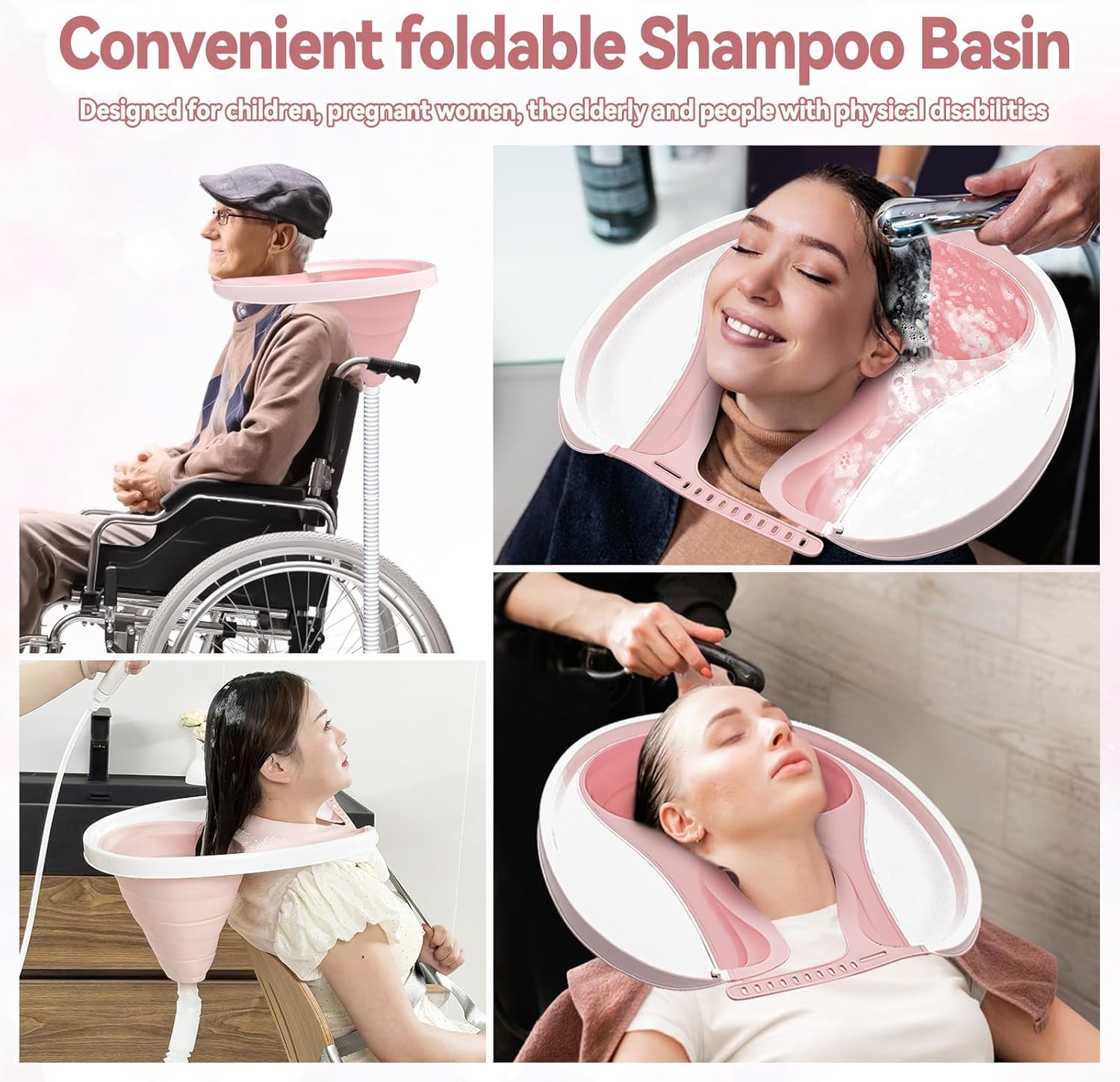 Multiple Usage Of Portable Hair Shampoo Basin by Different People.