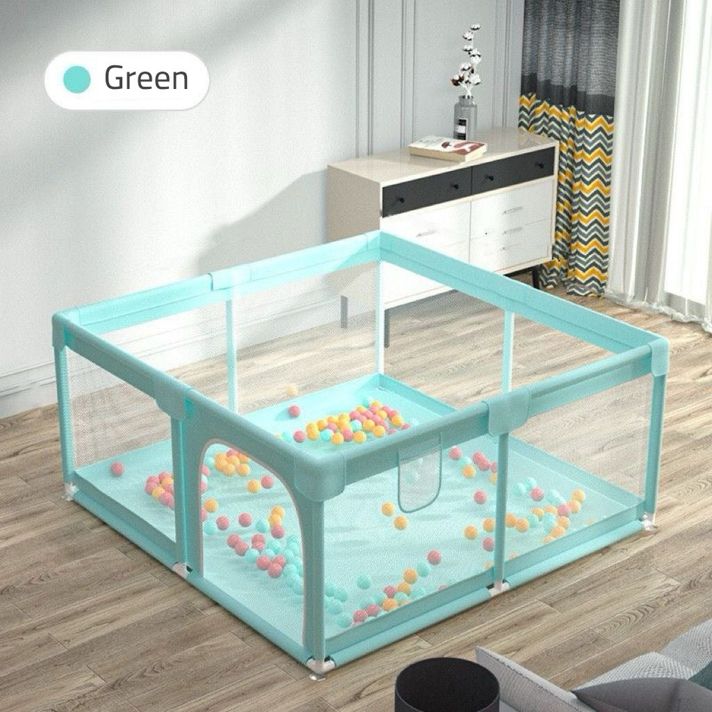 Portable Large Baby Fence Area in Green Color.