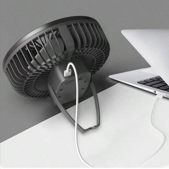 Charging Of Portable Mini Fan.