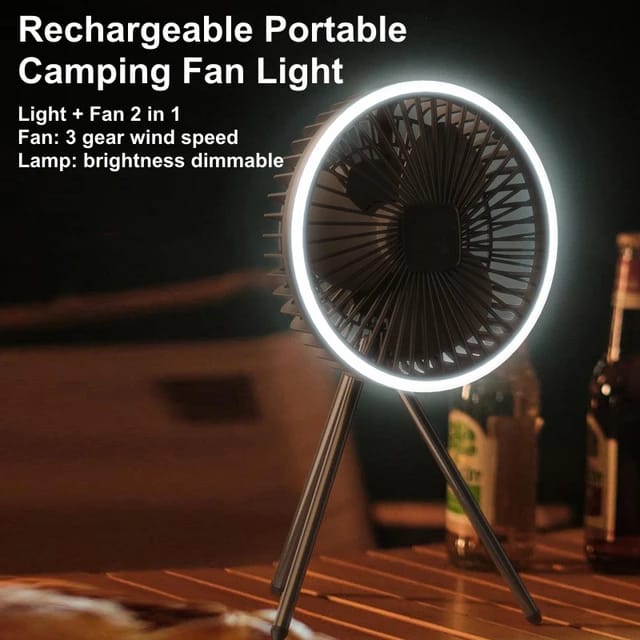 Portable Mini Fan With Light.