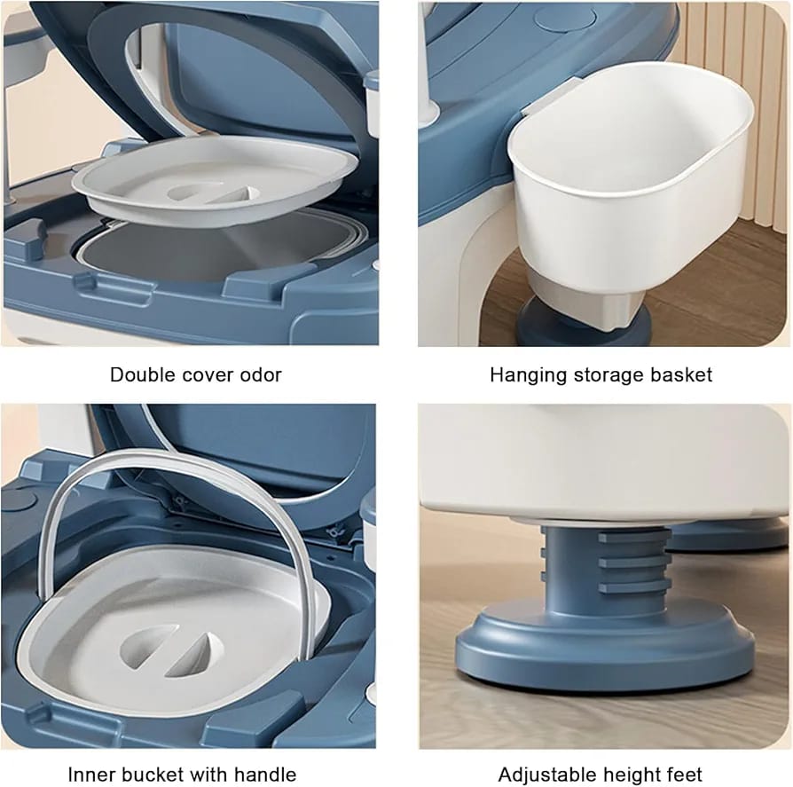 Parts Of Portable Toilet Chair.