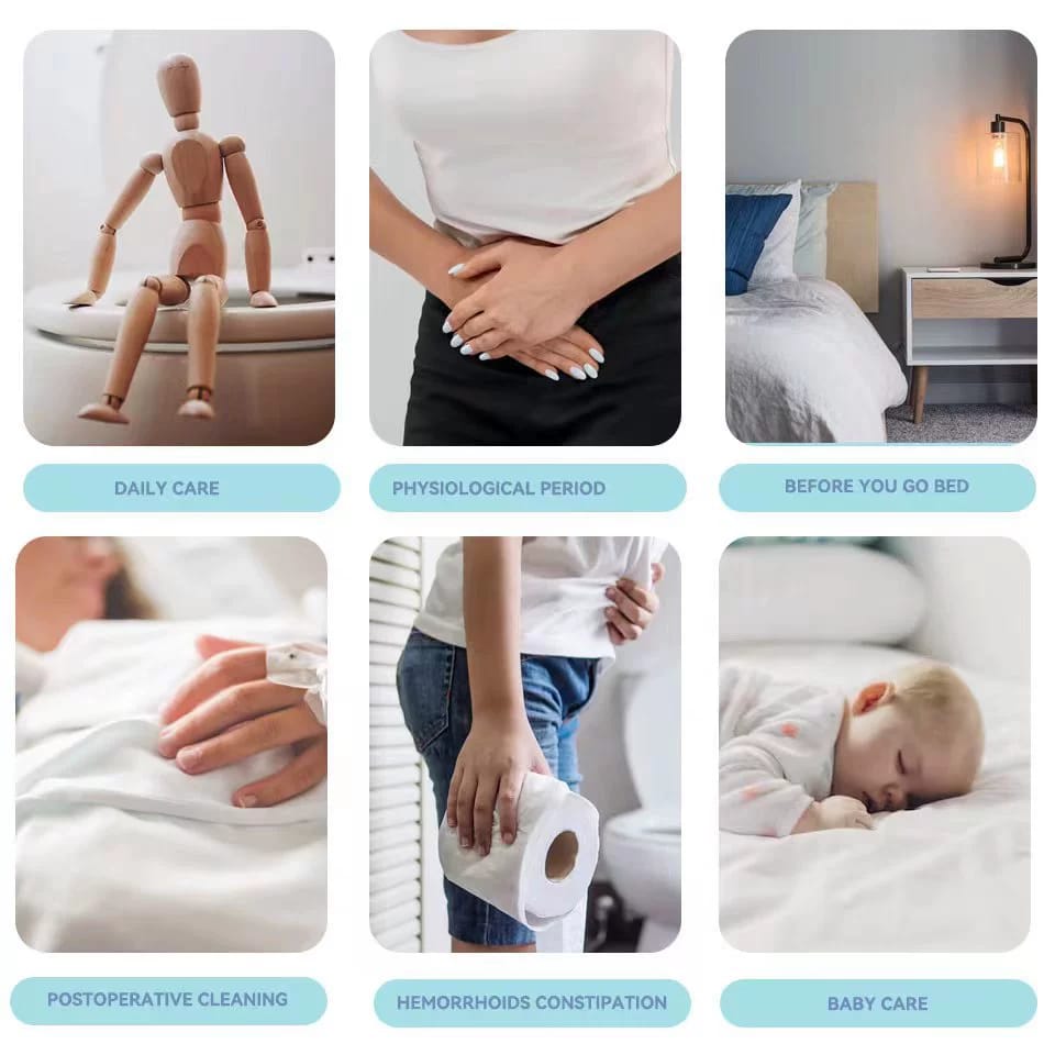 different use cases of the Portable Travel Bidet Bottle