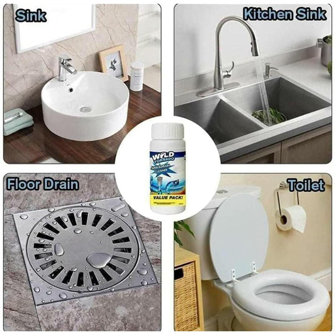 Powerful Sink Drain Cleaner Fast Effective Toilet Kitchen Shower Dr