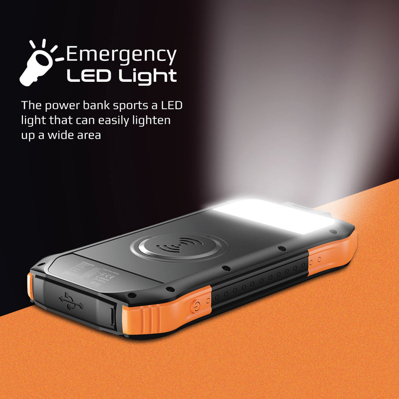 Promate Rugged EcoLight™ Solar Power Bank.
