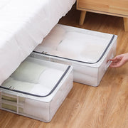 A Person is Pulling Underbed Storage Box.
