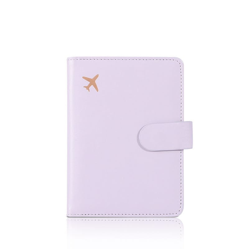 Purple Passport Holder Travel Organizer Wallet.