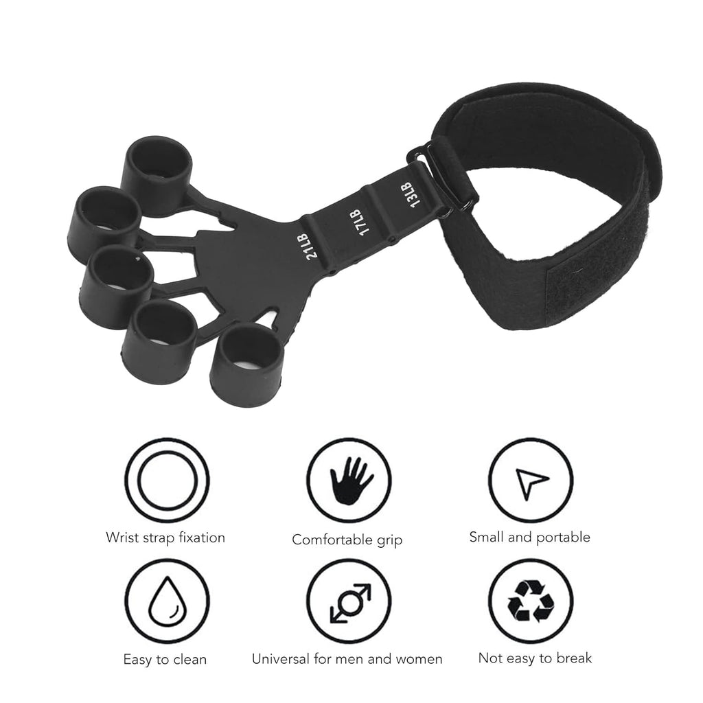 Finger Grip Strength Trainer – 1 Pair Silicone Finger Exerciser for Musicians & Athletes Finger Grip Strength Trainer – 1 Pair Silicone Finger Exerciser for Musicians & Athletes