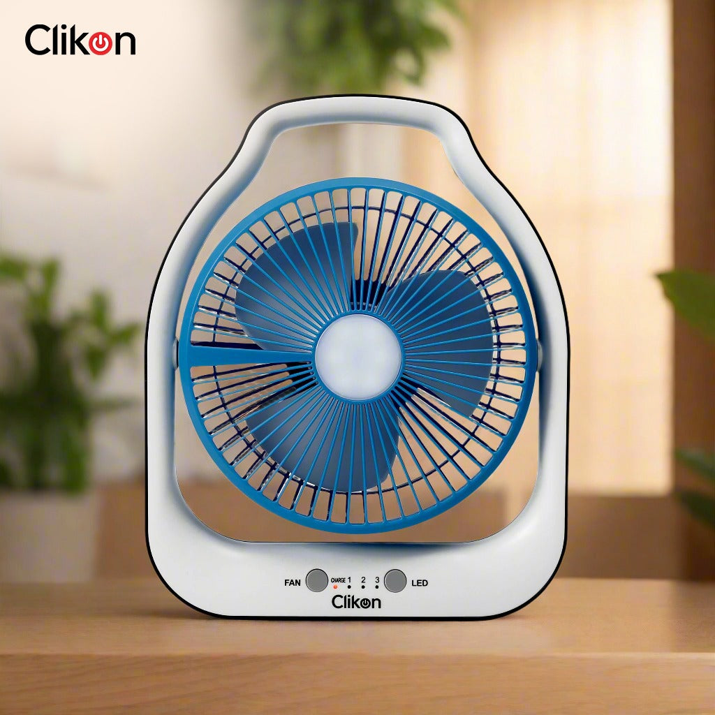 Clikon Hi-Flow 180° Rotating Rechargeable Fan - 2400 mAh.