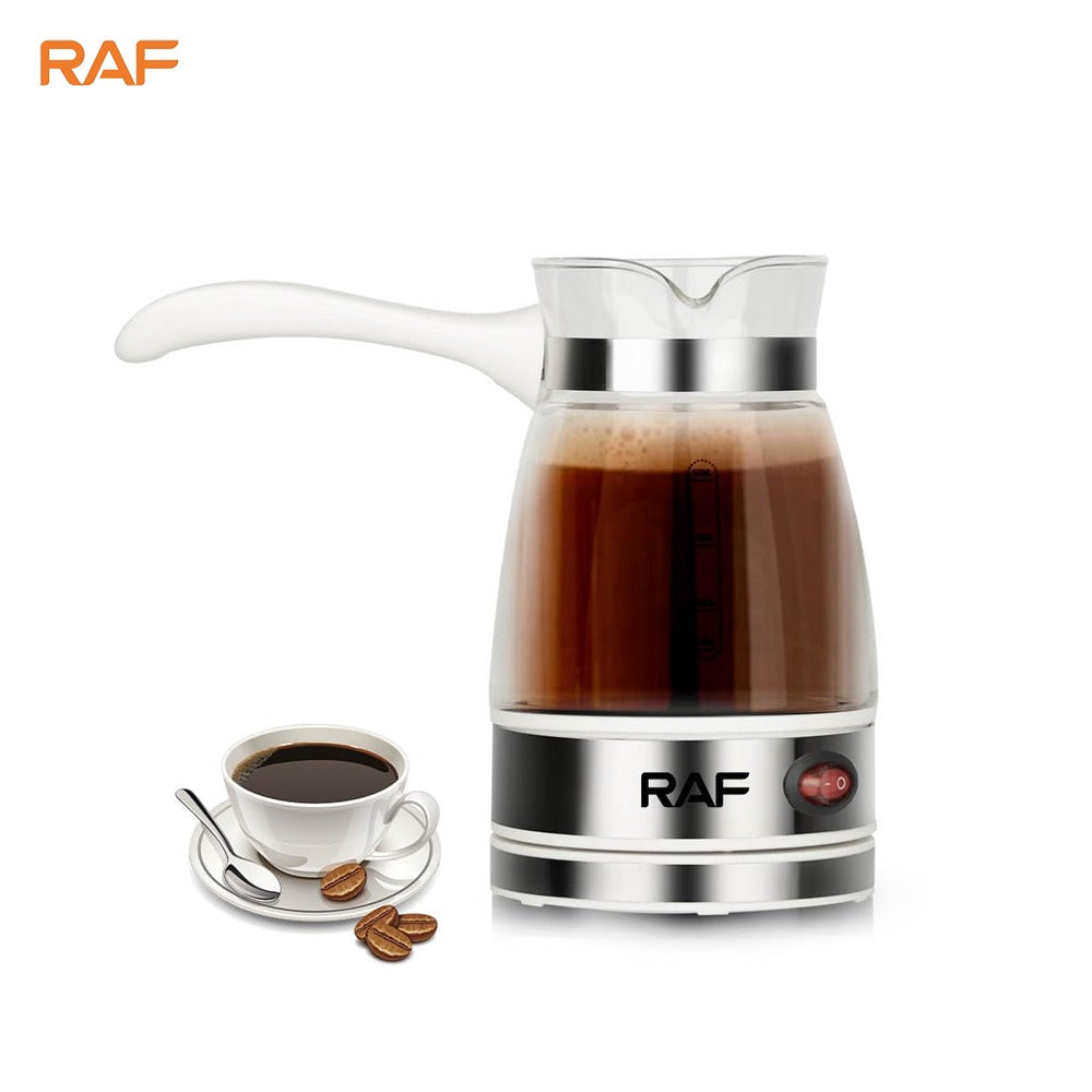 A 0.5L Electric Coffee Pot with Coffee in Making.